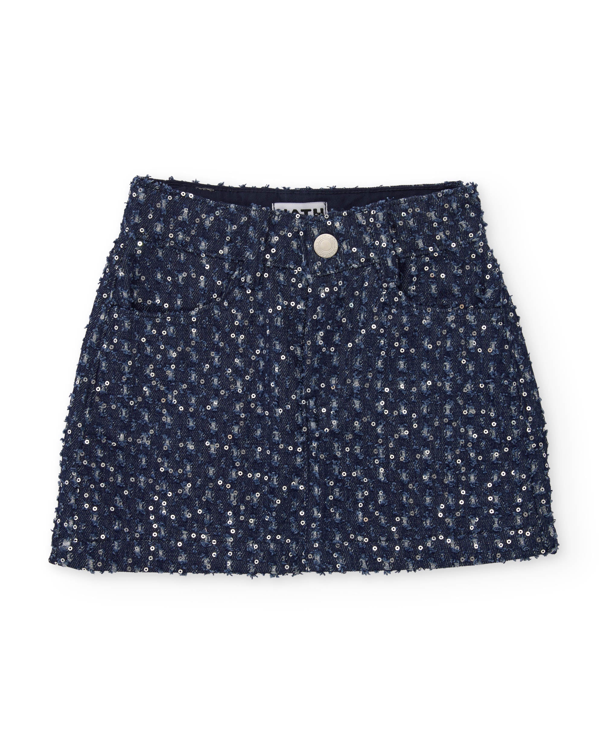 TucTuc Gonne minigonna bambina denim blu paillettes