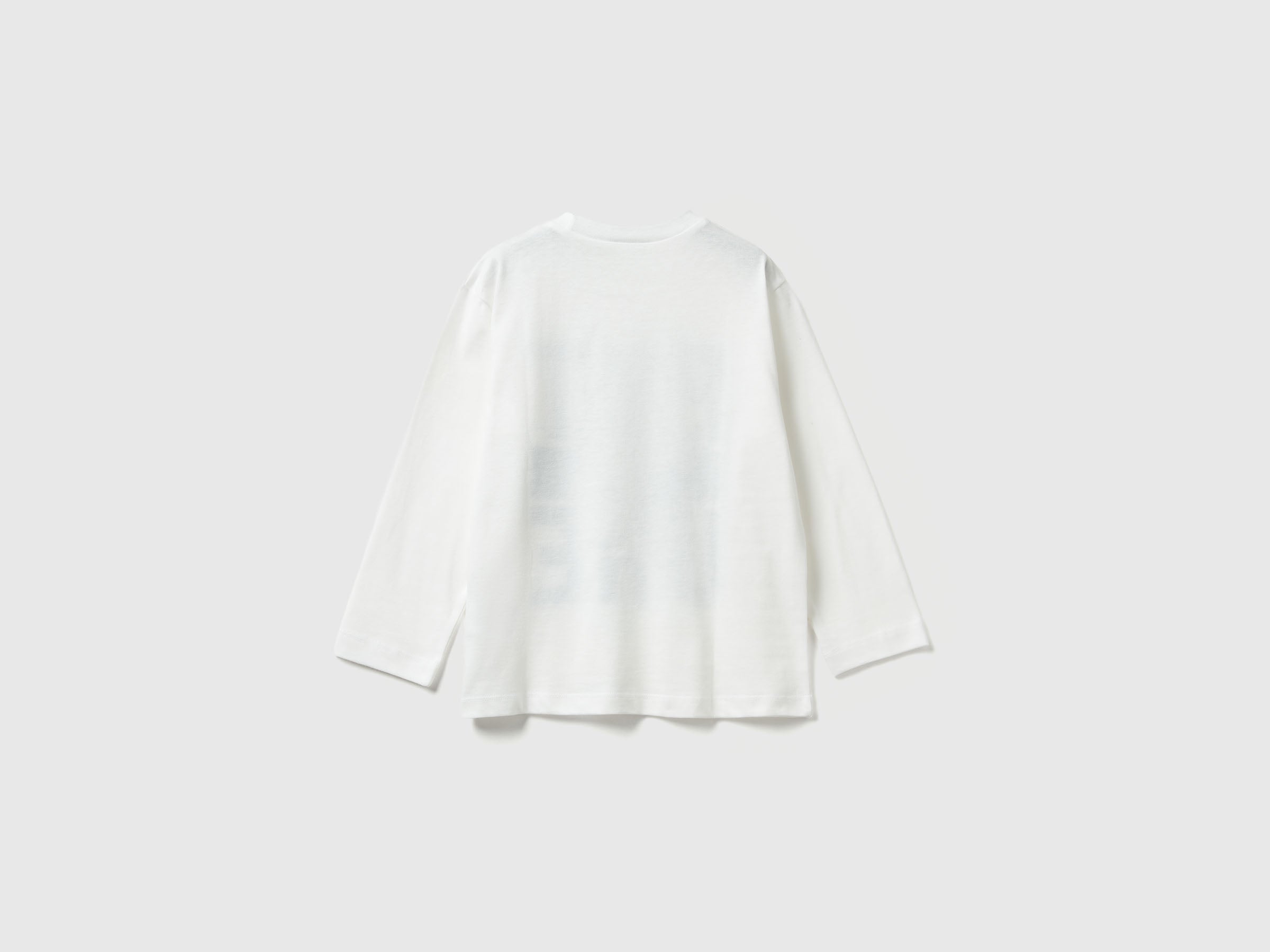 United Colors of Benetton T-shirt Stampa Cotone 104 Manica Lunga