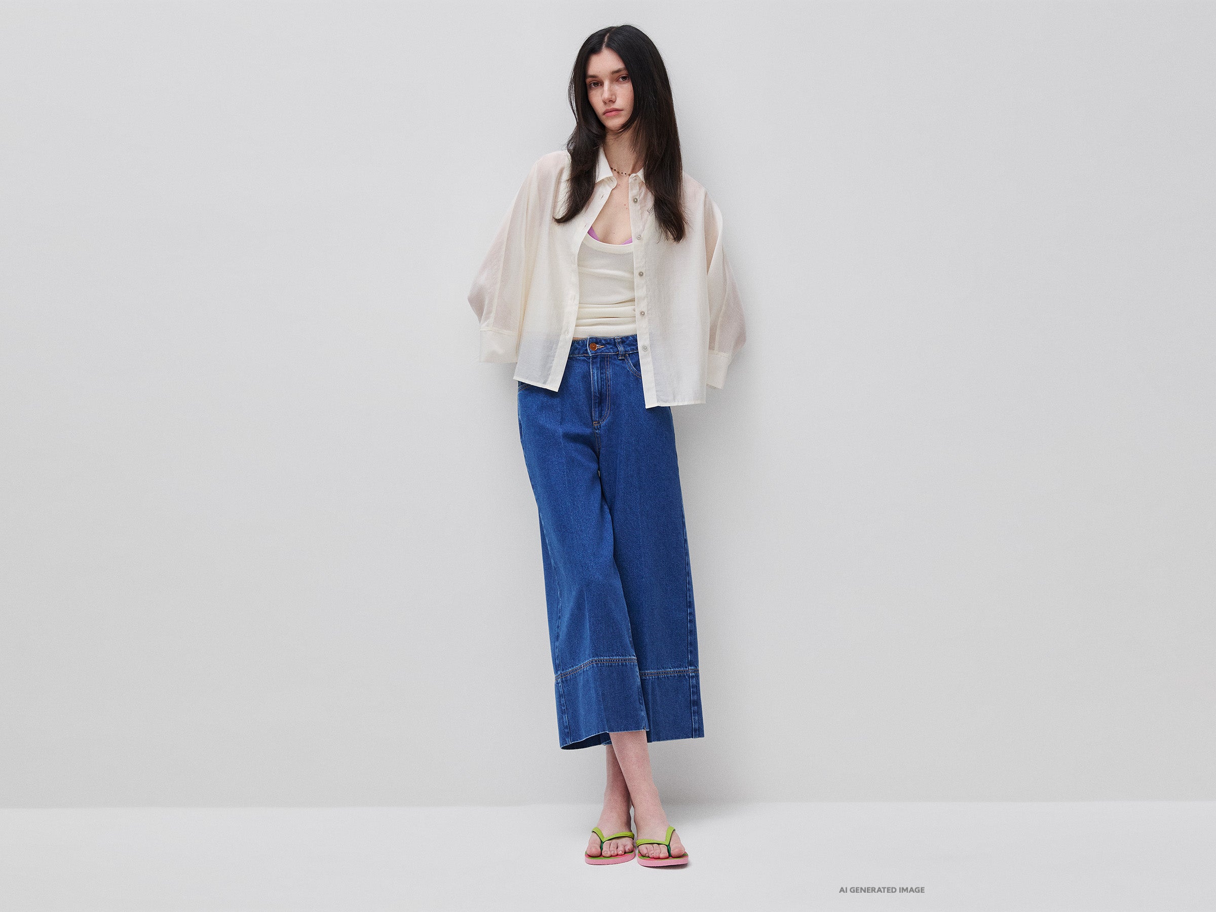 United Colors of Benetton jeans mom wide lyocell 29 denim