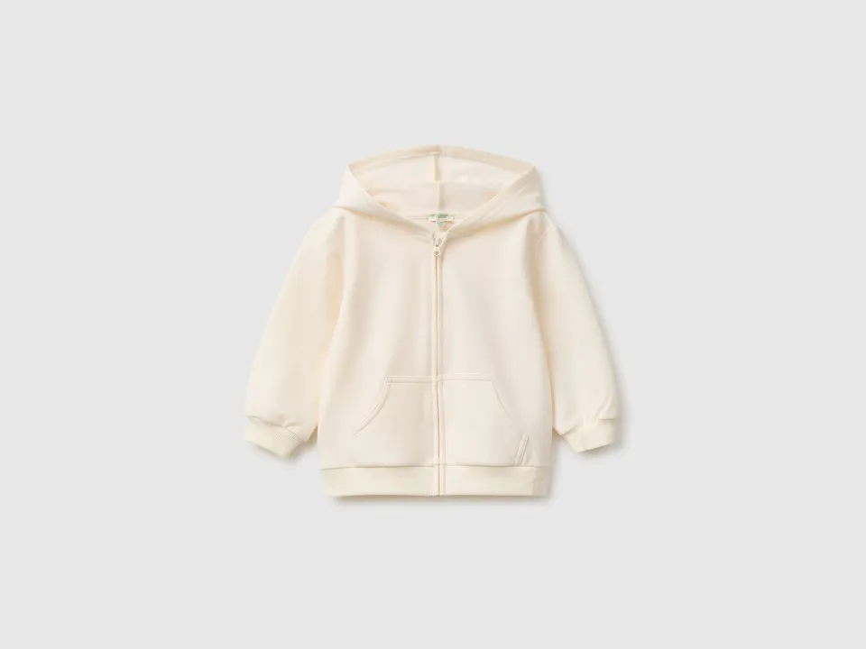 Benetton Sweatshirts Zip felpa neonato cotone bio 68