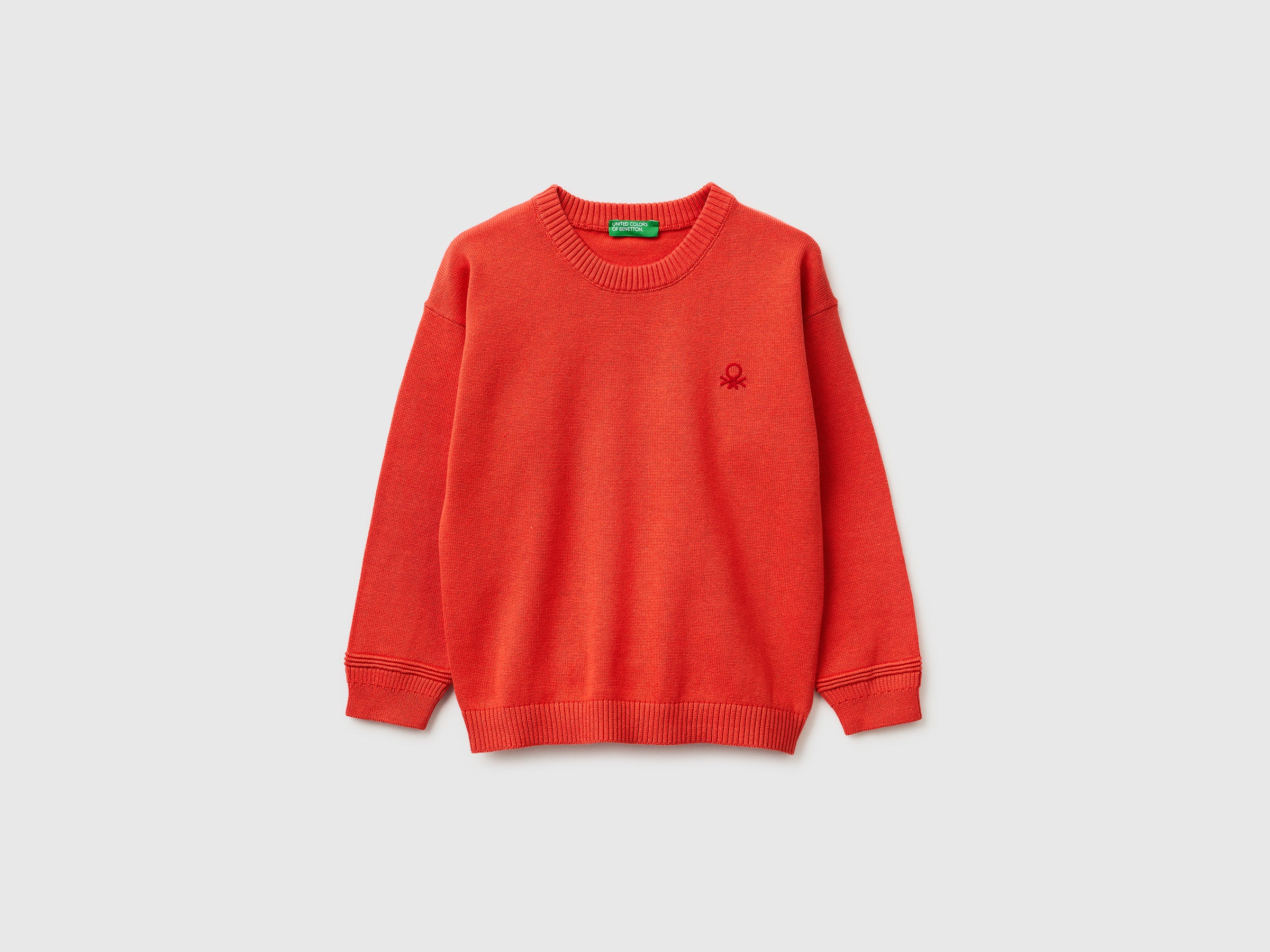 Benetton Sweaters Maglione girocollo cotone organico bimbo