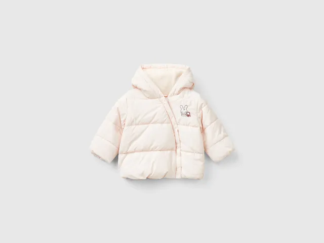Benetton Giacca Imbottita con Cappuccio 68 antivento