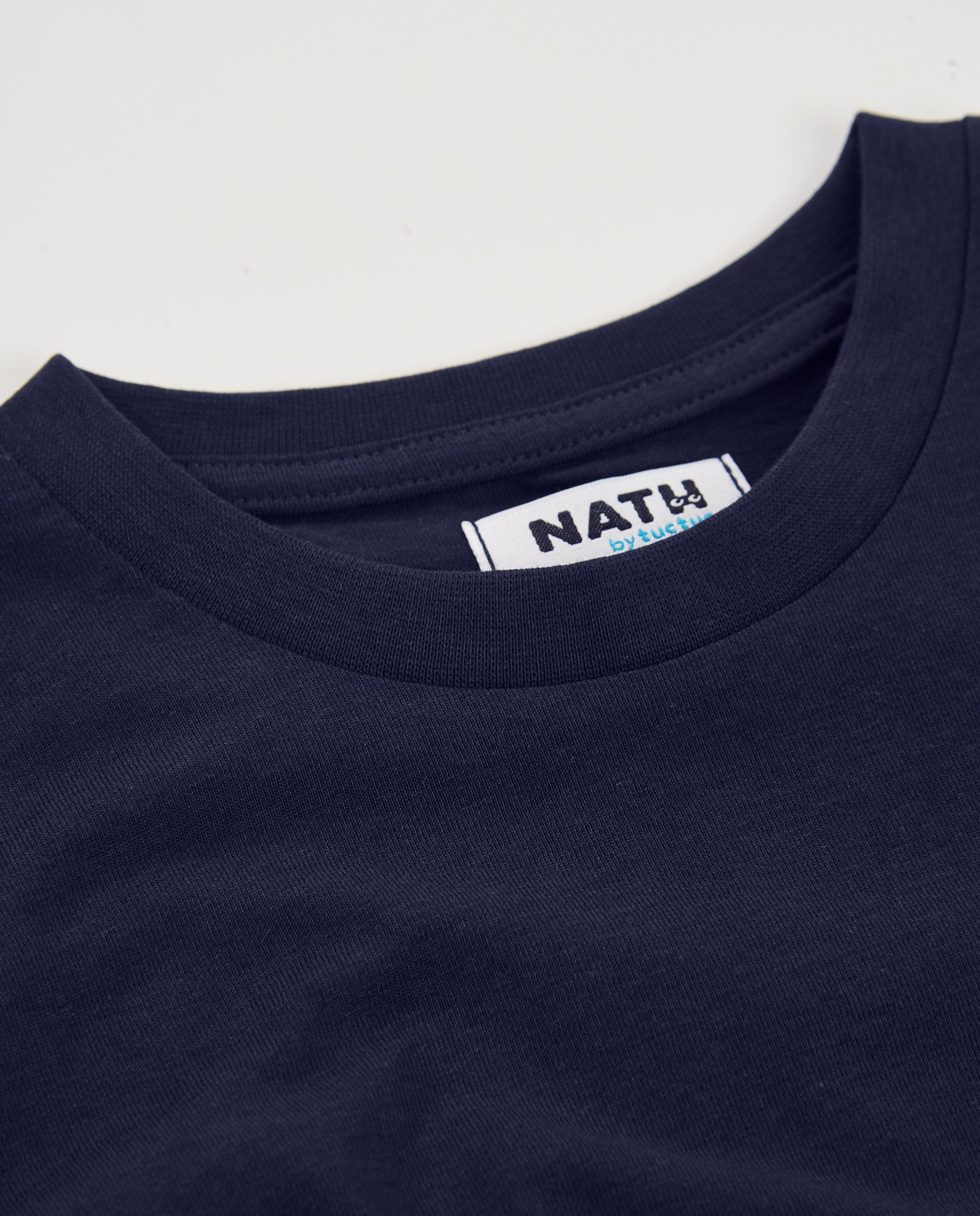 TucTuc Magliette T-Shirt Bambino Navy Palma Lime