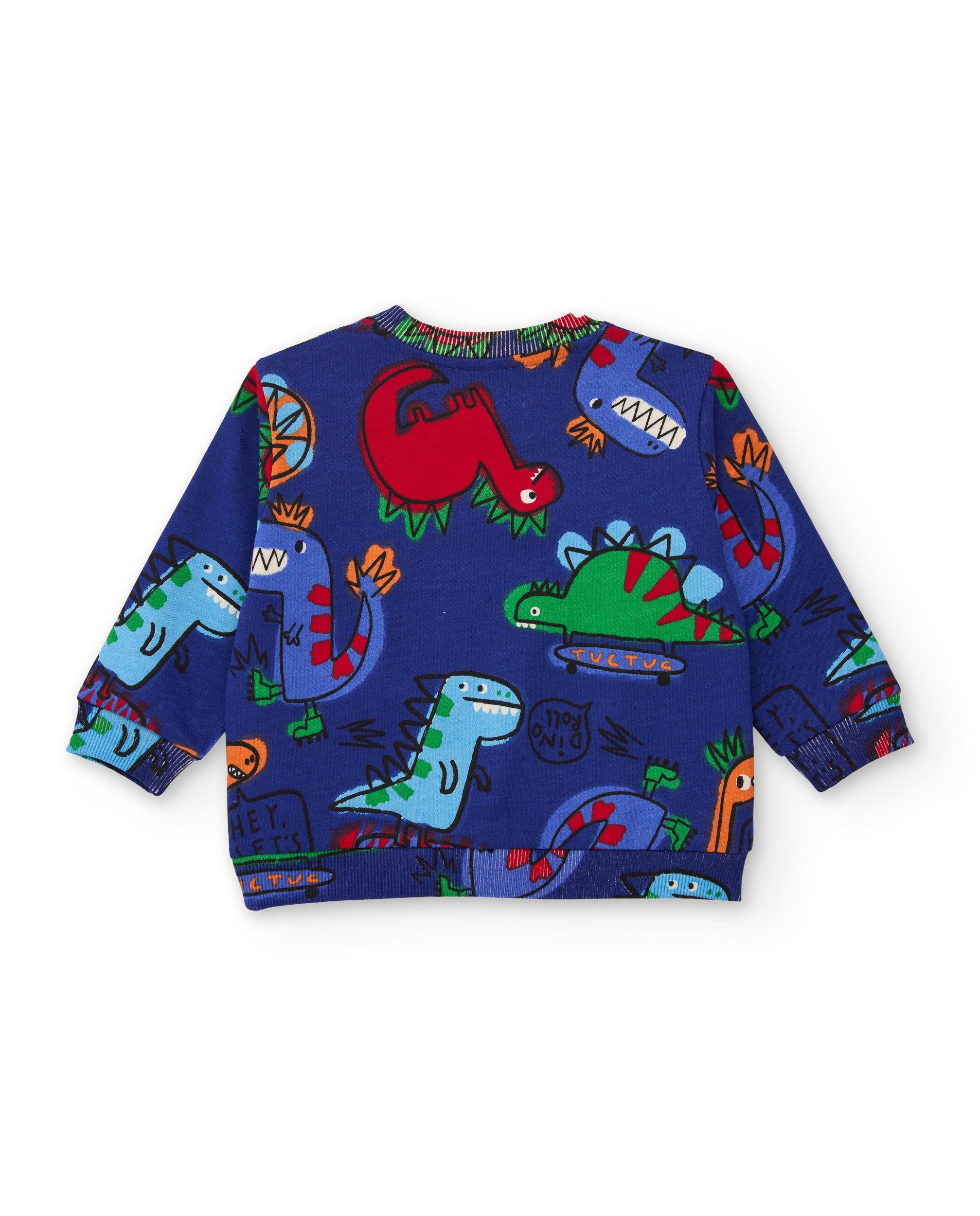 TucTuc Dino Roll completo felpa bambino dinosauri blu