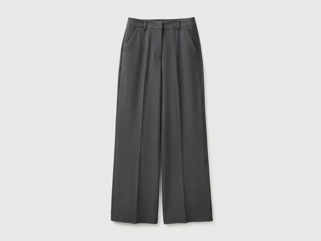 United Colors of Benetton pantaloni viscosa gamba larga 42