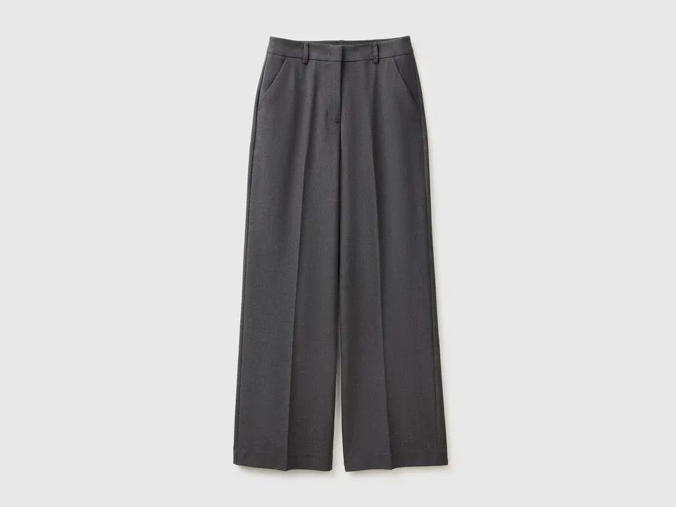 United Colors of Benetton pantaloni viscosa gamba larga 42