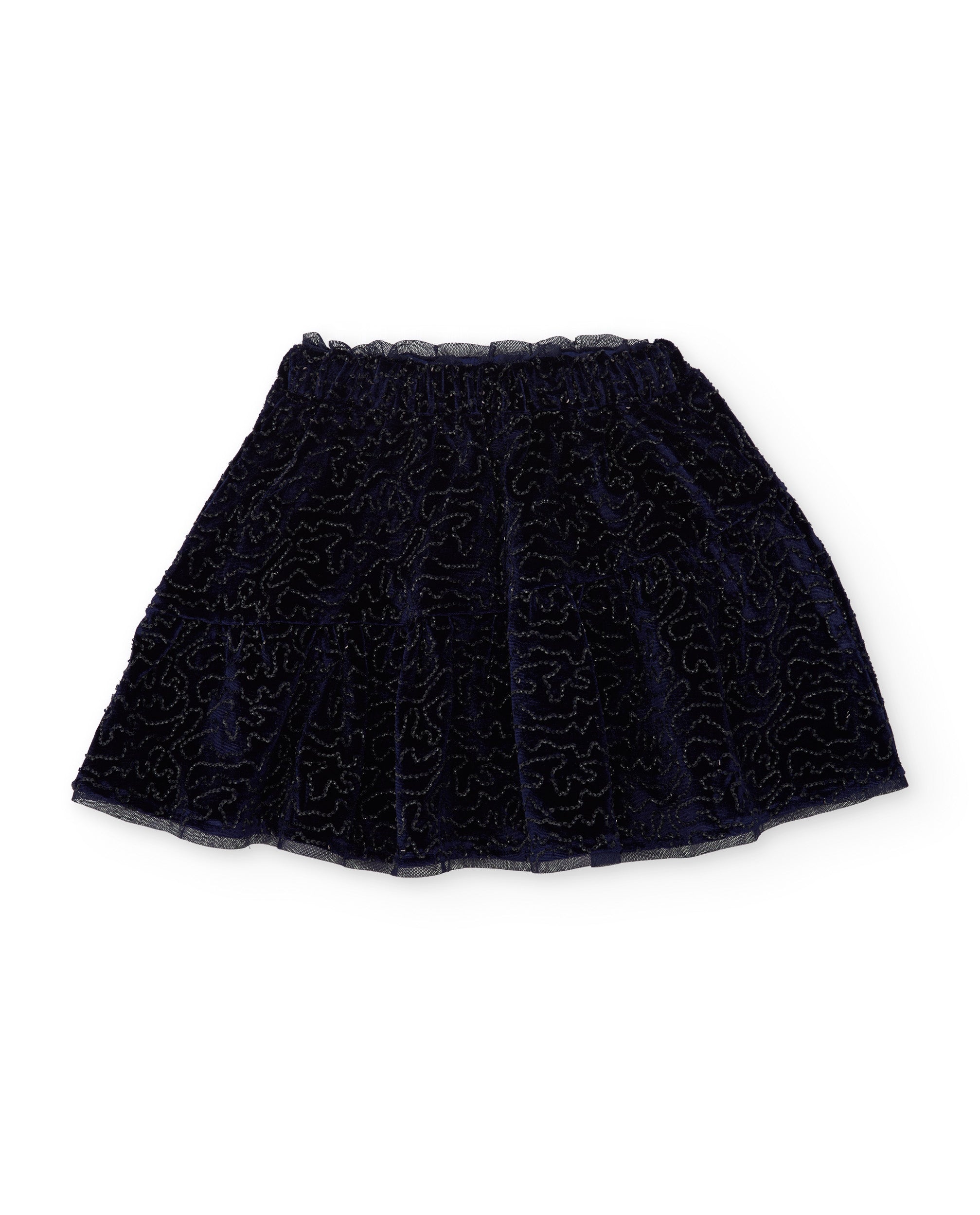 TucTuc Gonne gonna bambina blu navy con paillettes