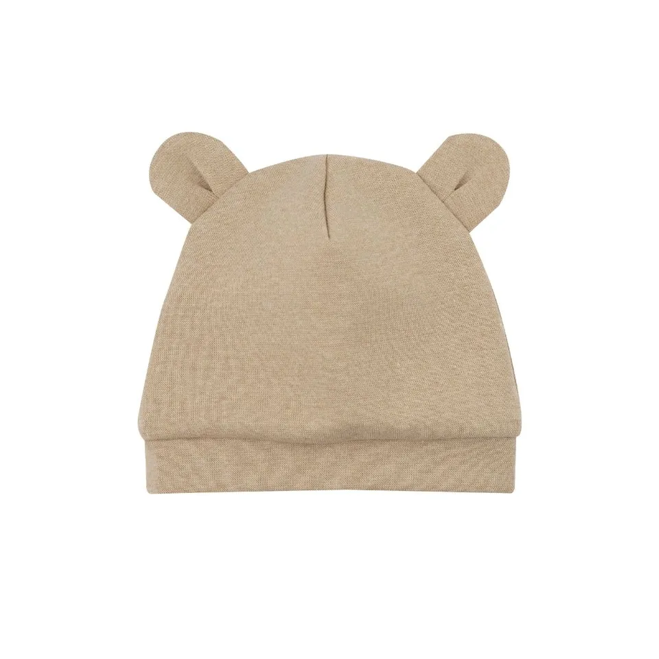 Woolly Organic Baby Beanie Teddy Ears cappellino cotone bio