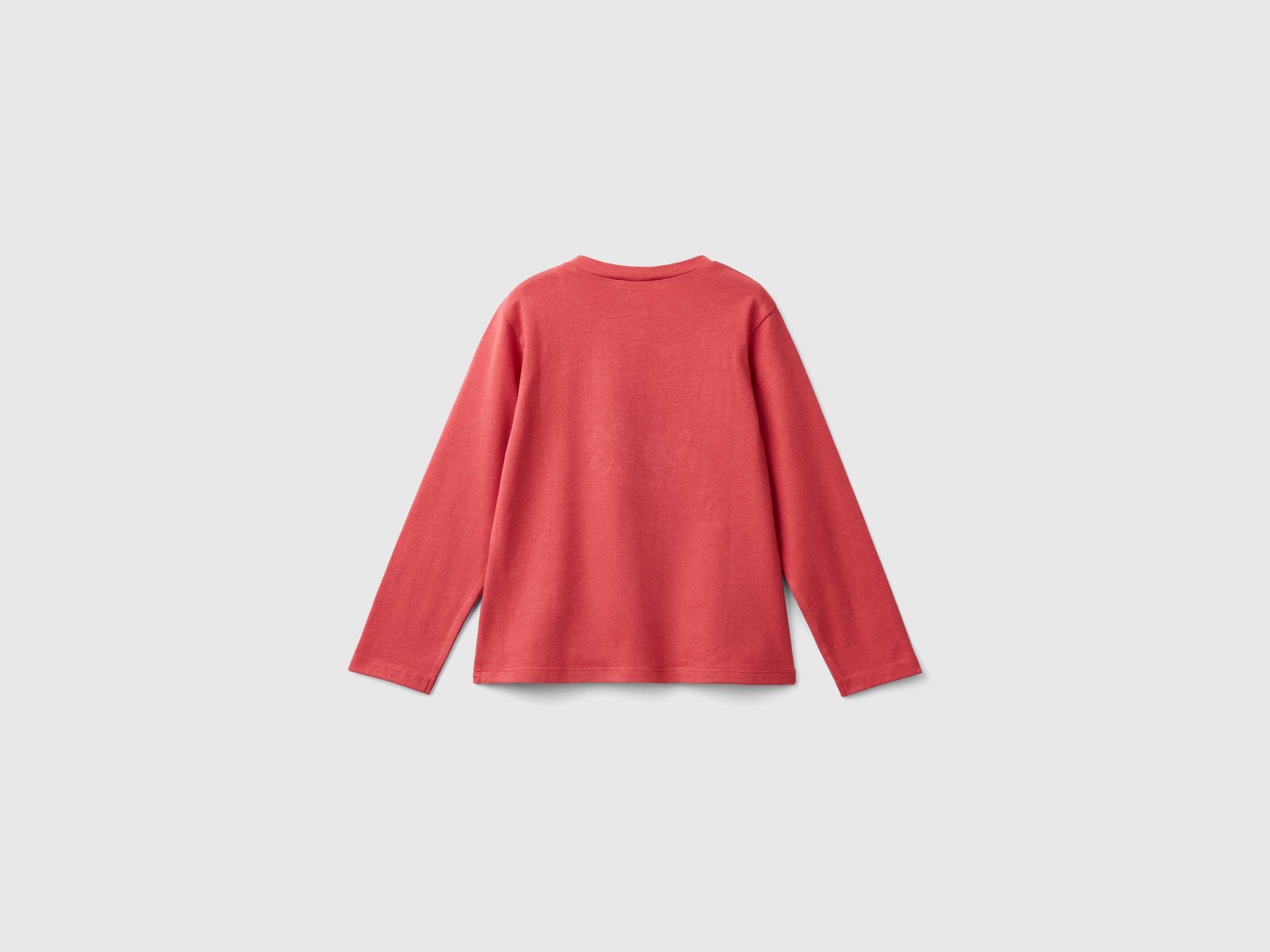 United Colors of Benetton T-shirt manica lunga cotone stampa animale 104