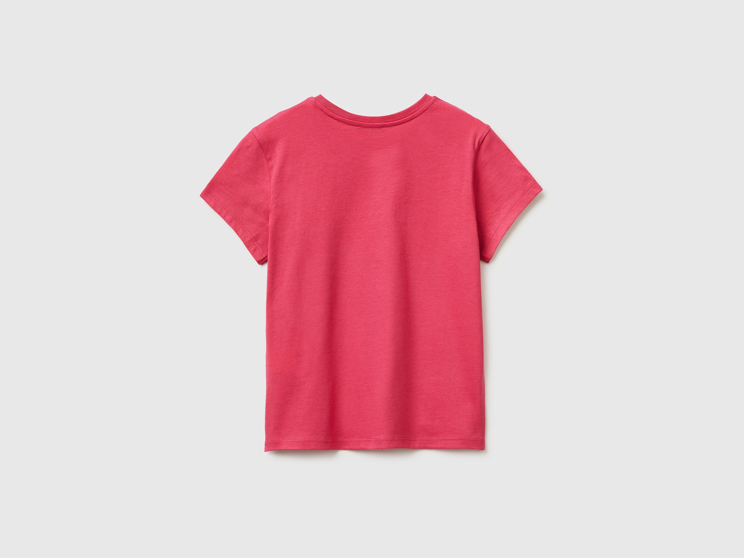 United Colors of Benetton T-Shirt Stampa Glitter Cotone Bio L