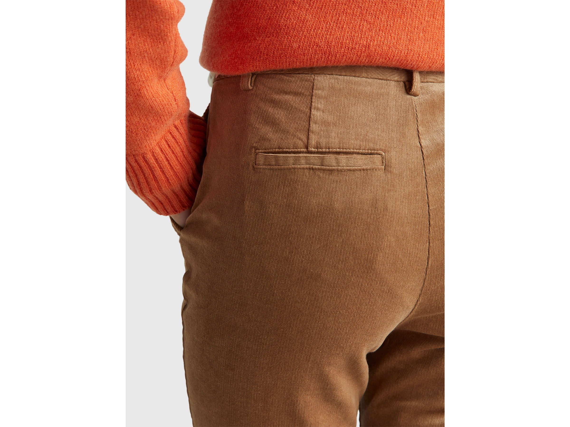 United Colors of Benetton Trousers Chino Velluto 38 Cotone Modal