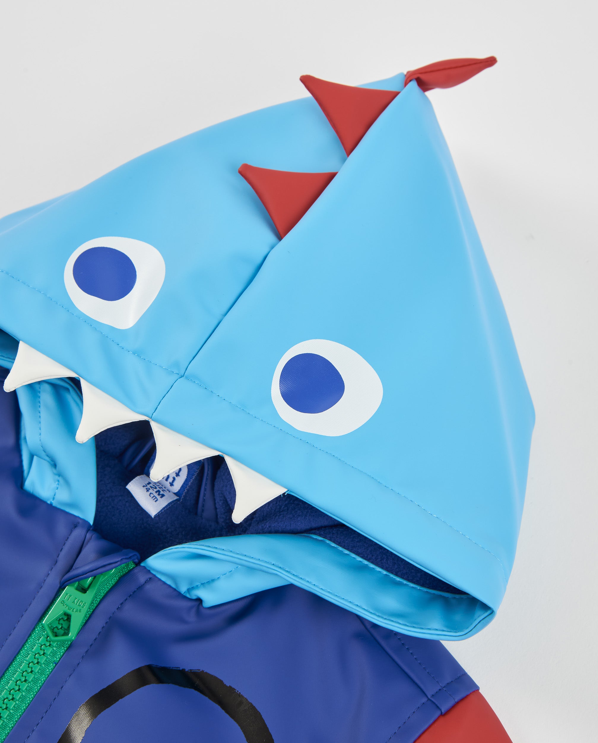 TucTuc Cappotti impermeabile bimbo blu dinosauro 6A