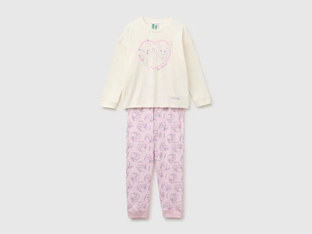 United Colors of Benetton Pigiama Pokemon Bambino Cotone Caldo