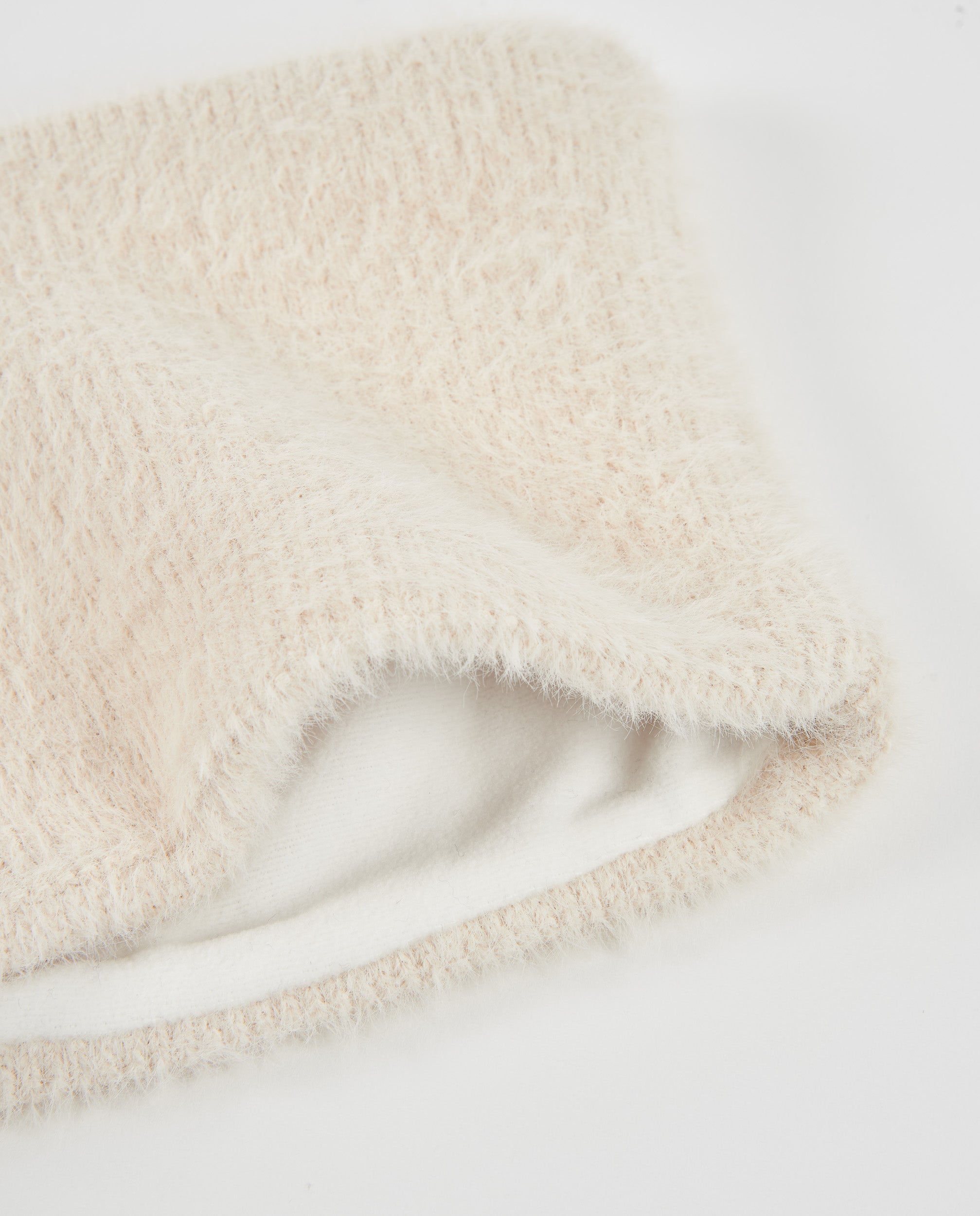 TucTuc Accessori Set Tricot Ecrù Berretto Scaldacollo