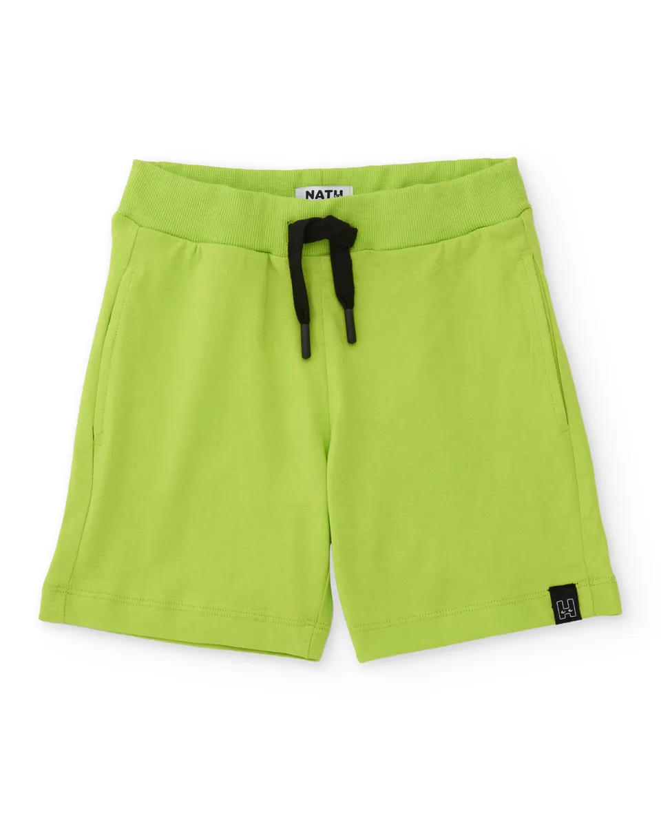 TucTuc Bermuda Pantaloncini Bimbo Verde Lime con Tasche