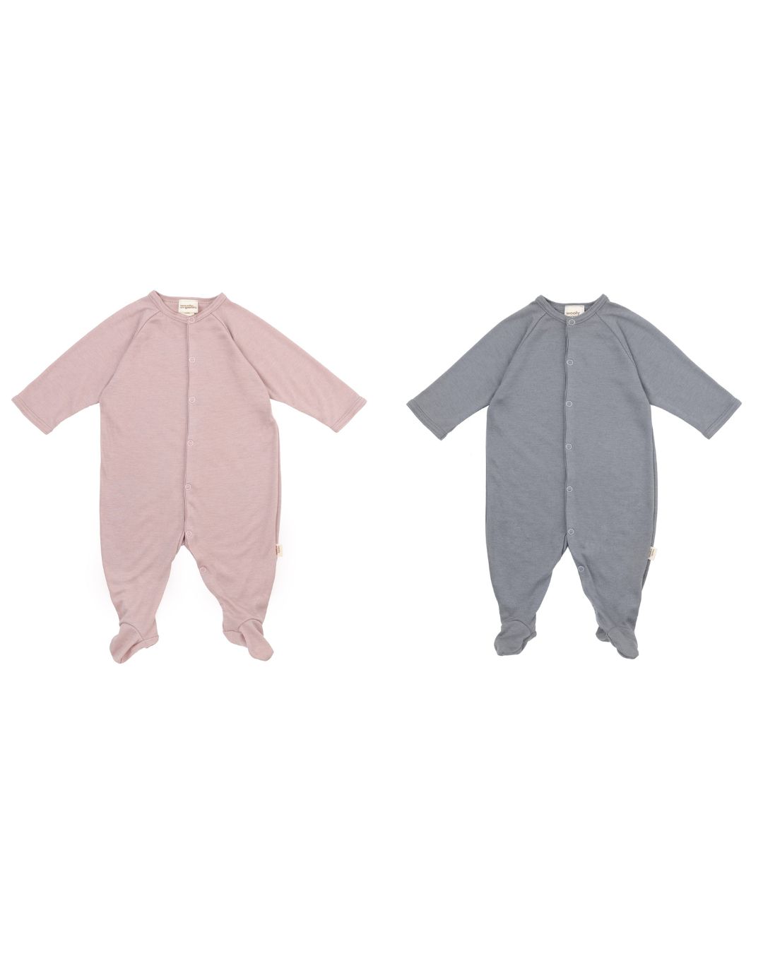 Woolly Organic Baby Sleepsuit tutina AW26 lyocell lana