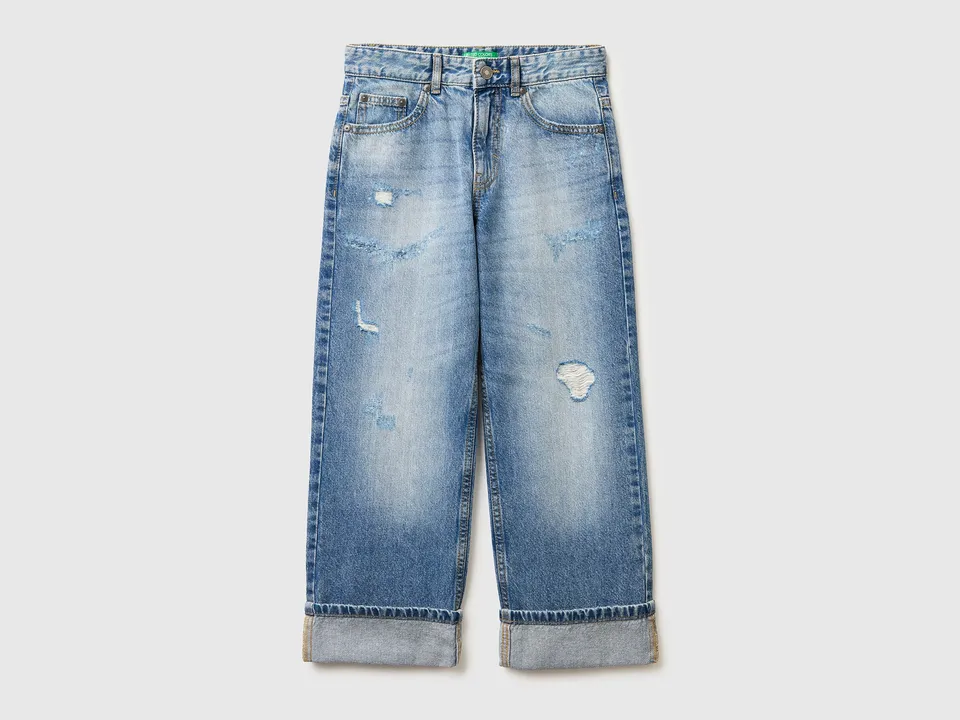 United Colors of Benetton Jeans Dritti L denim cotone