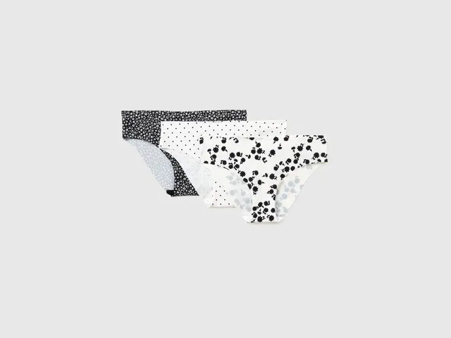 United Colors of Benetton Underwear Slip 30YB1S02Y Fantasia 3 Pezzi