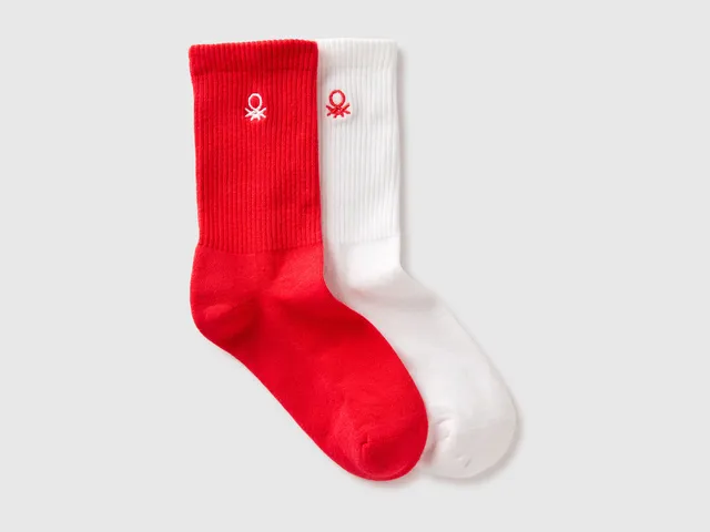 United Colors of Benetton Calzini Sportivi Cotone 2 Paia Spugna