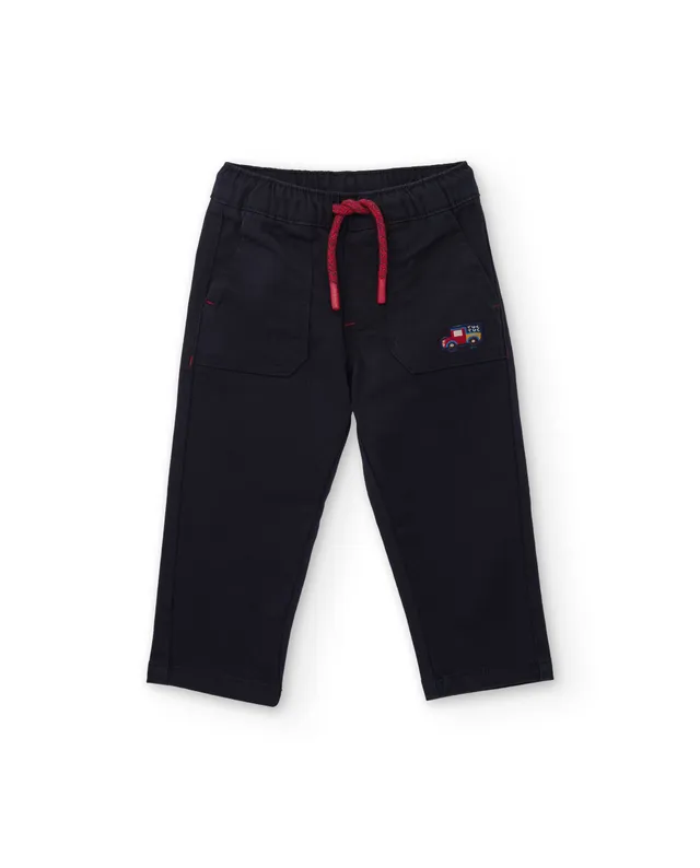 TucTuc Jeans bambino blu navy ricamo auto 12M