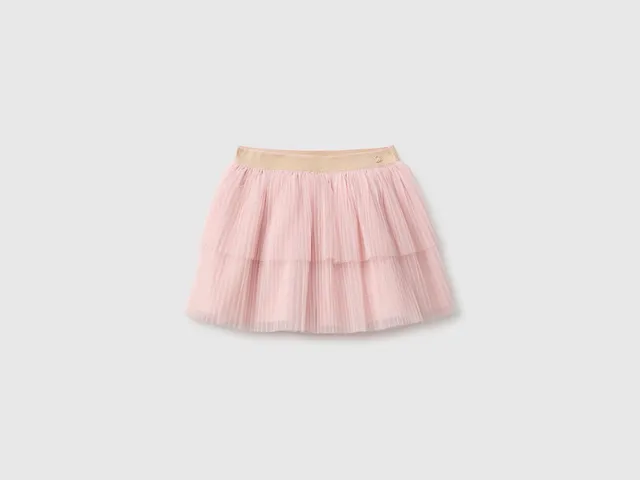United Colors of Benetton Skirts gonna tulle plissettata lurex