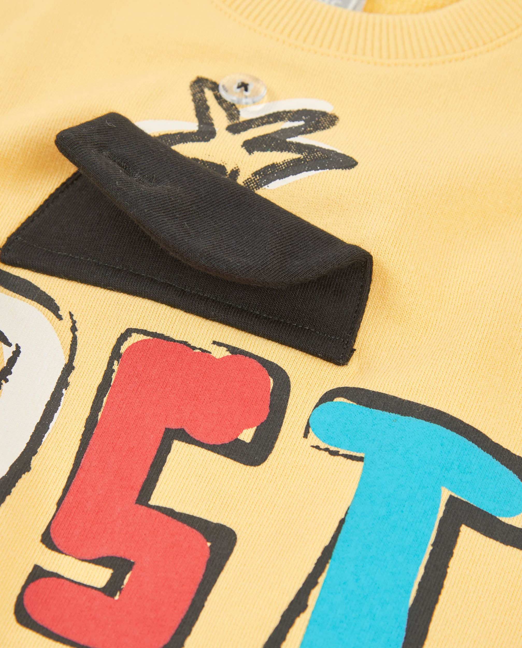 TucTuc Felpe Maglia Bambino Giallo 4 Anni Bottoni Spalla