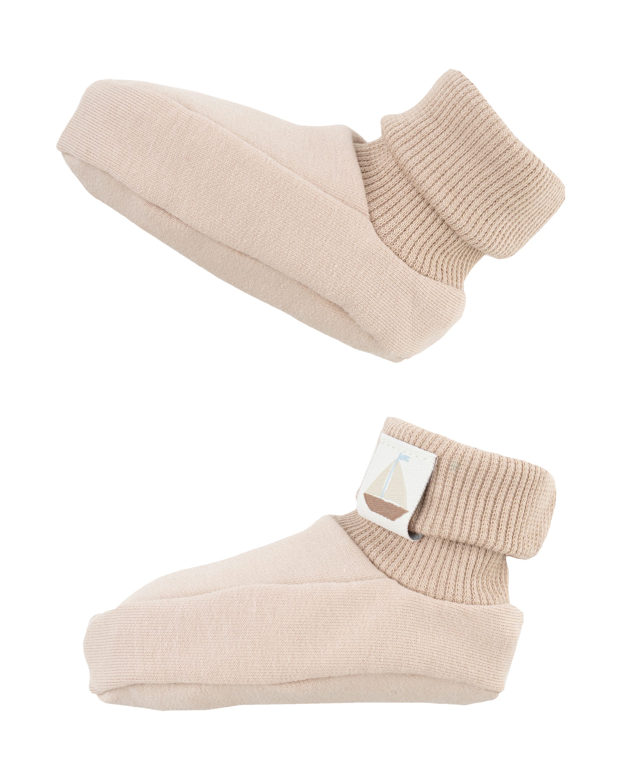 Woolly Organic Booties Label SS27 scarpine neonato cotone