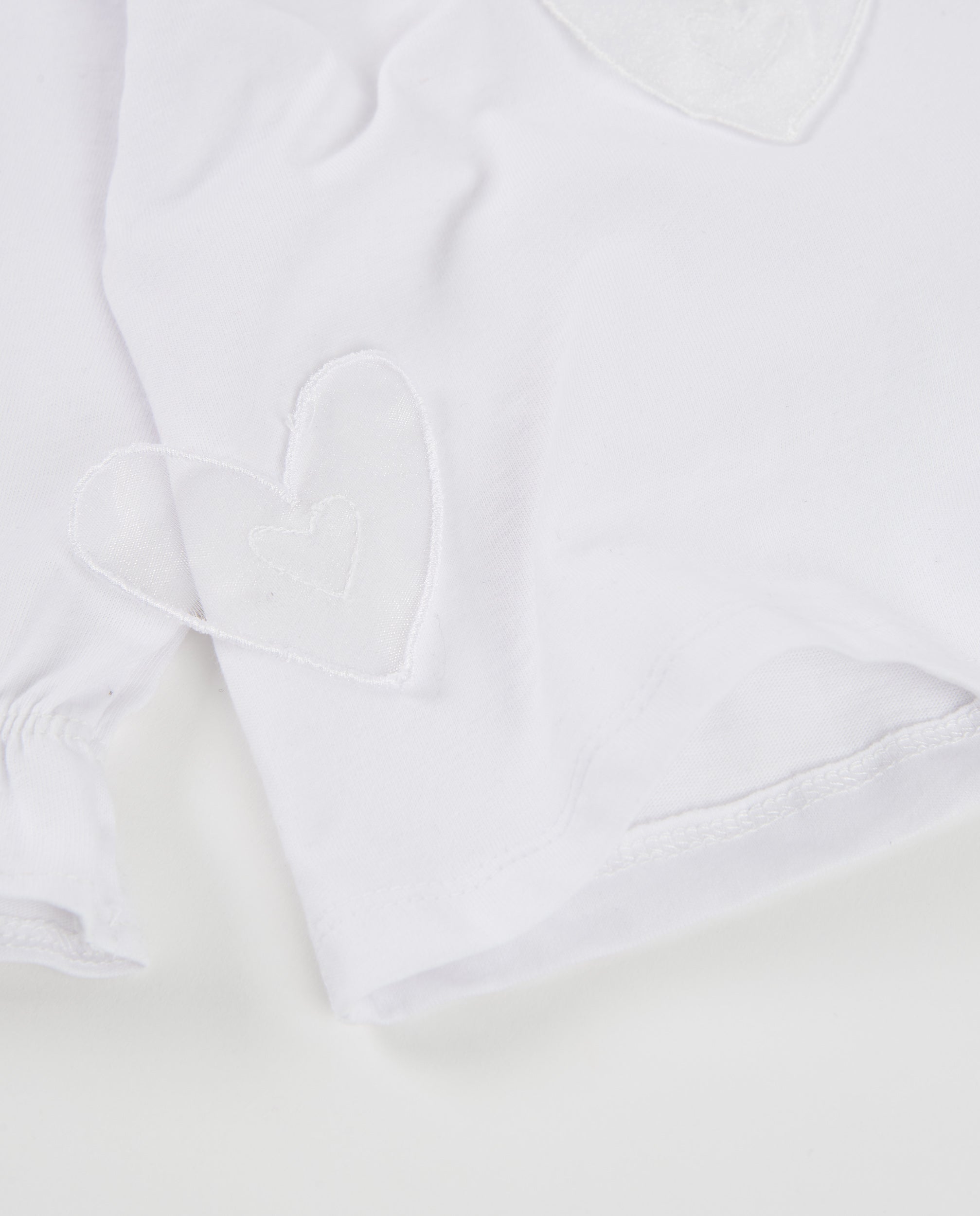 TucTuc Magliette t-shirt bambina bianca cuori