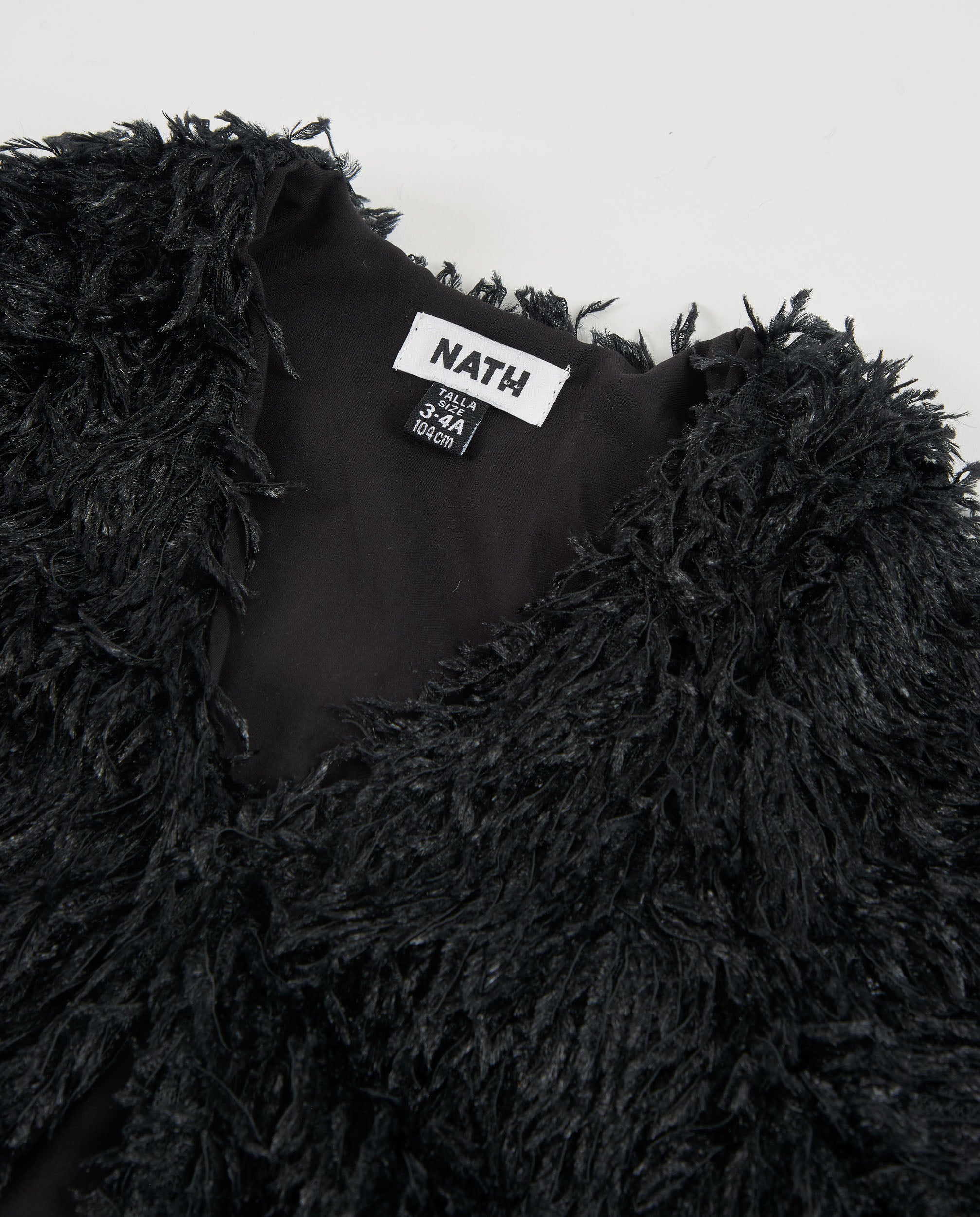 TucTuc Giacche giacca bambina nero bottoni texture piume calda