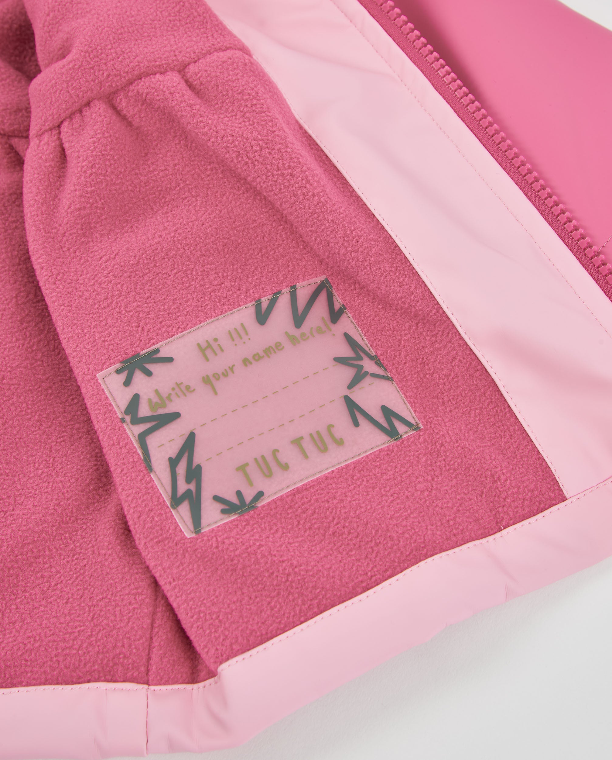 TucTuc Cappotti impermeabile bambina dinosauro rosa