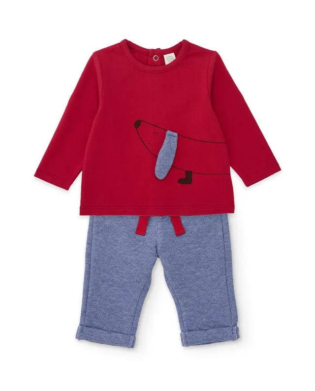 TucTuc Completi completo neonato cotone rosso 0-1M