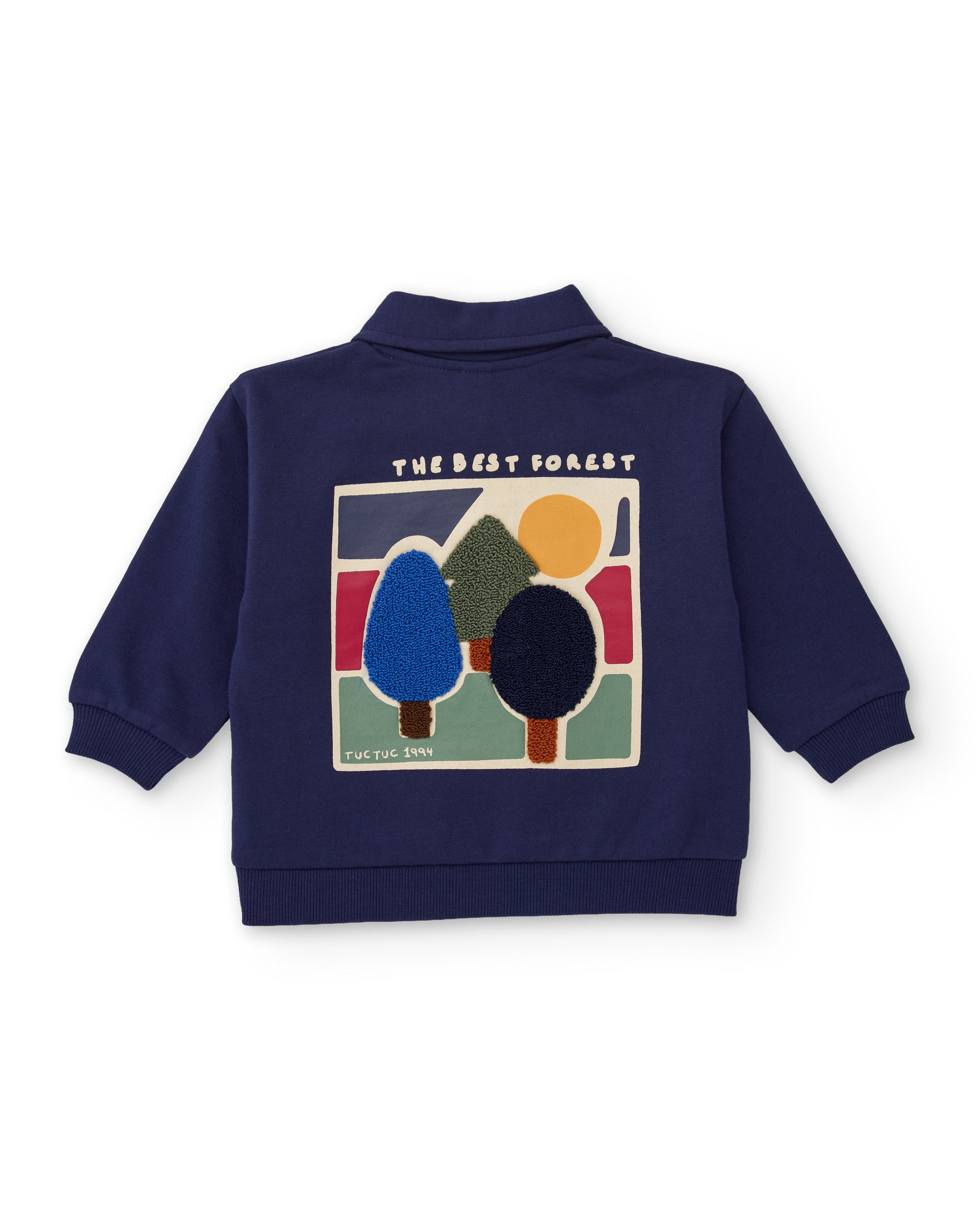 TucTuc Camicette Polo bambino felpa blu navy stampa