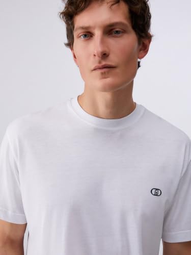 Liu Jo Baby Logo Stampato T-Shirt Blu Scuro Cotone