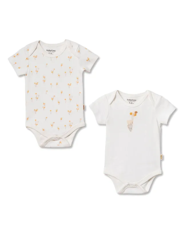 Kokarcia Babycosy Organic Set 2 Body Maniche Corte Cotone