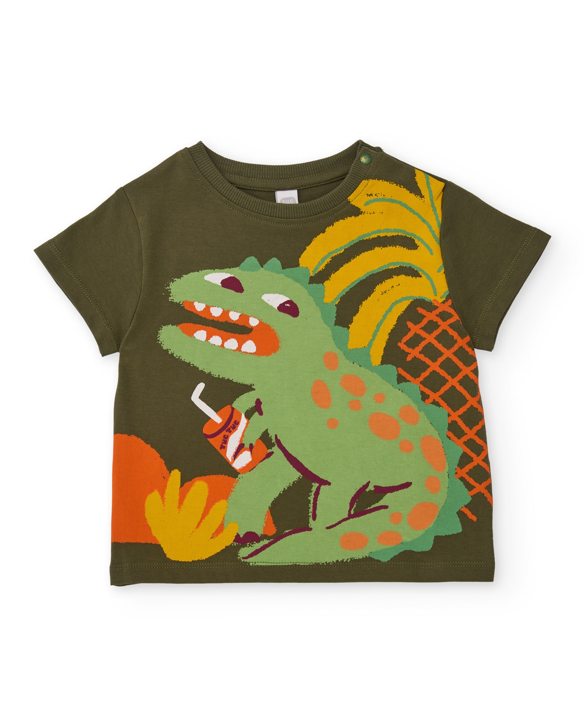 TucTuc Completi Completo Bambino Maglia Verde Dinosauro