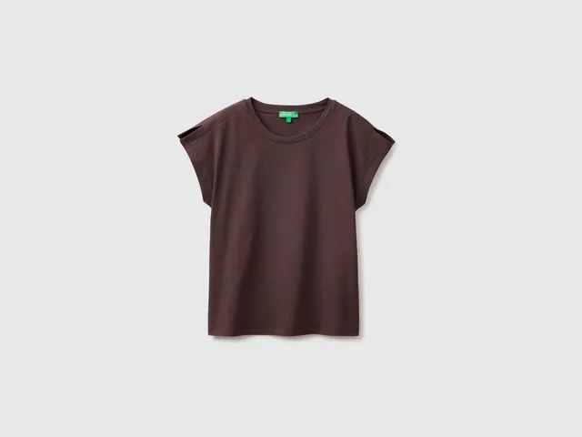 United Colors of Benetton T-Shirt maglietta bimba cotone spacchi