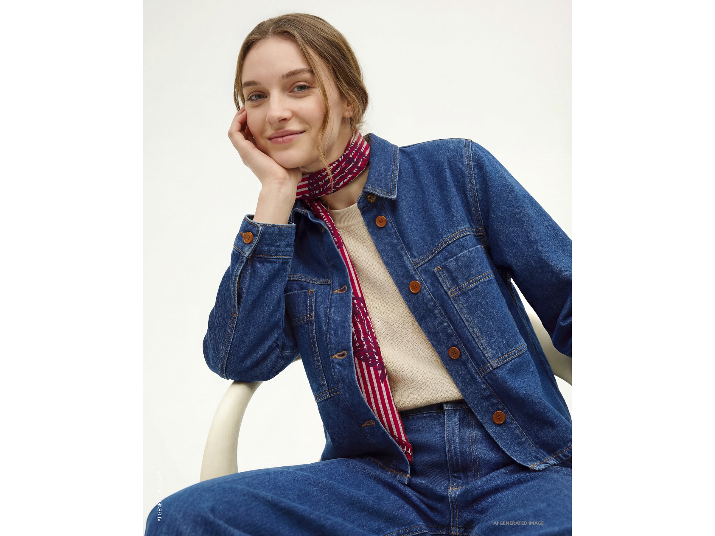 United Colors of Benetton camicia giacca denim 23C8DN097 S lyocell