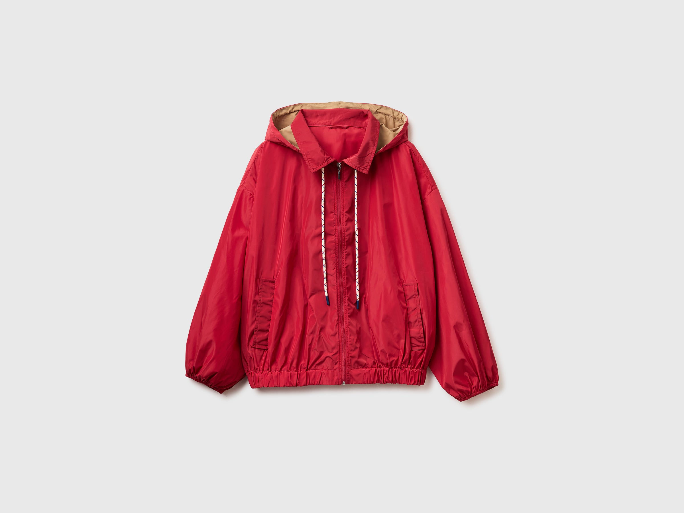 United Colors of Benetton Soft Giacca con Cappuccio Antivento