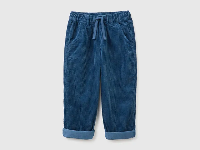United Colors of Benetton Trousers pantaloni velluto cotone 104