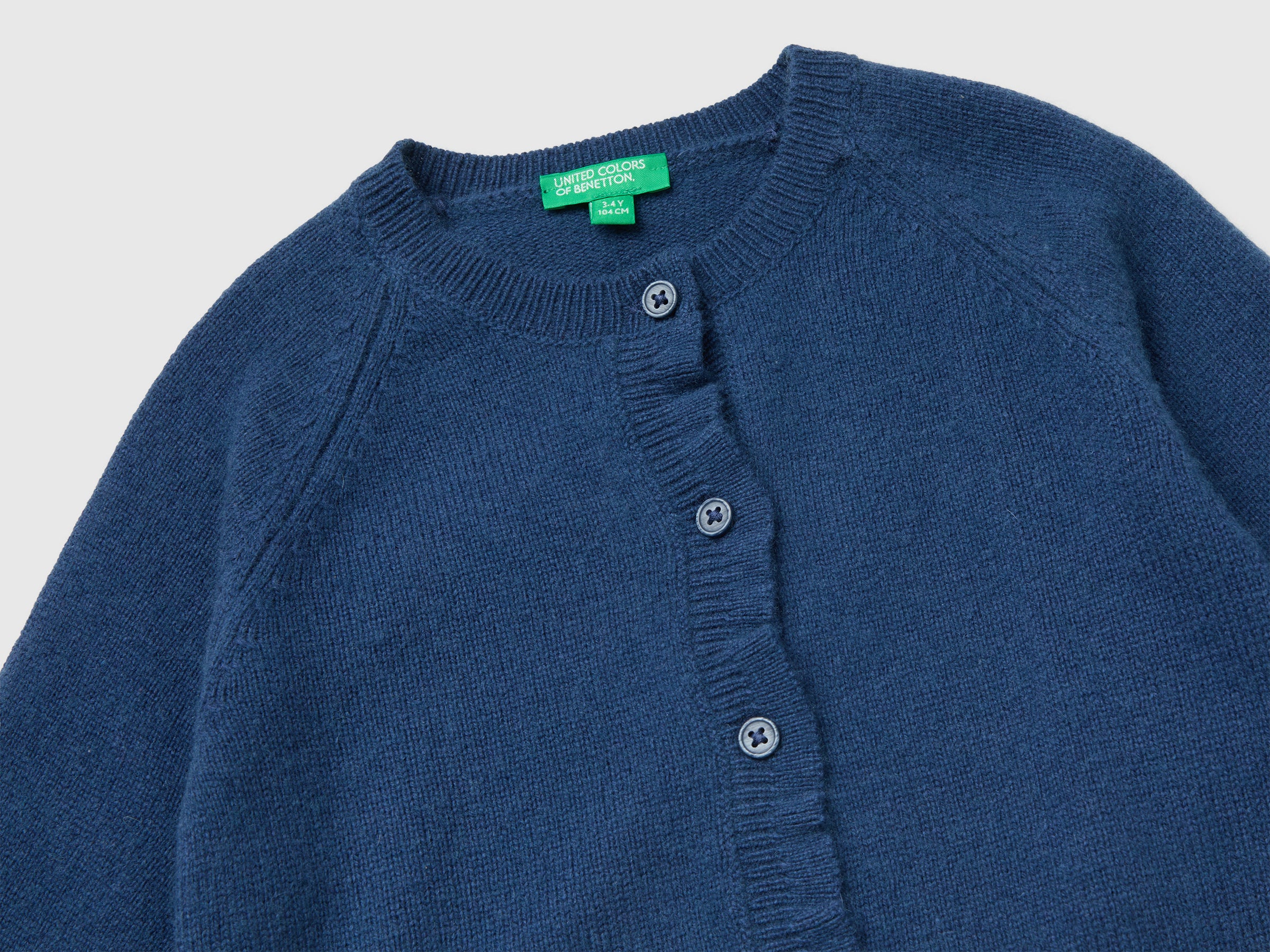 United Colors of Benetton Cardigan Lana Bambina Bottoni 82