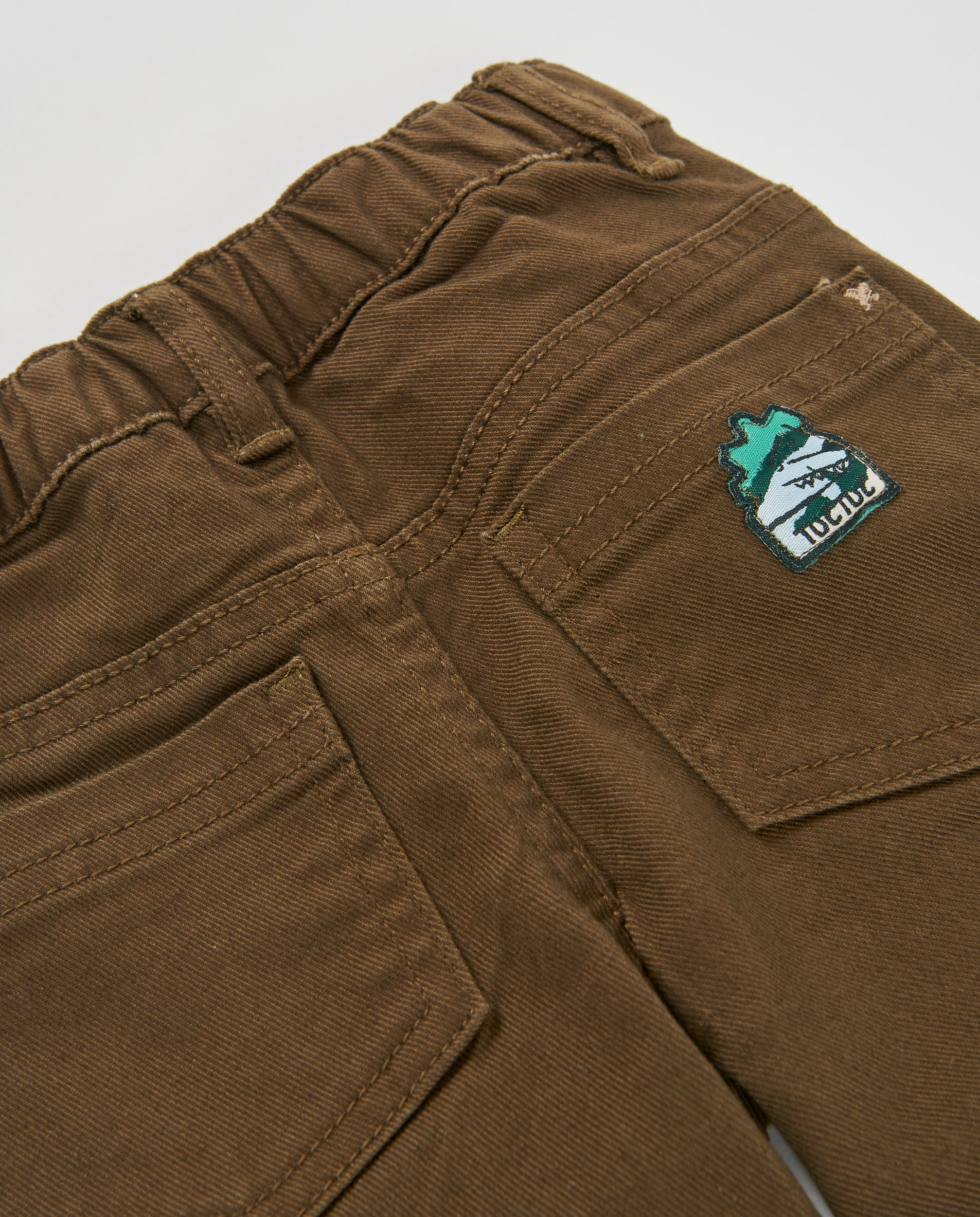 TucTuc Pantaloni Twill Bambino Verde Oliva 5 Tasche