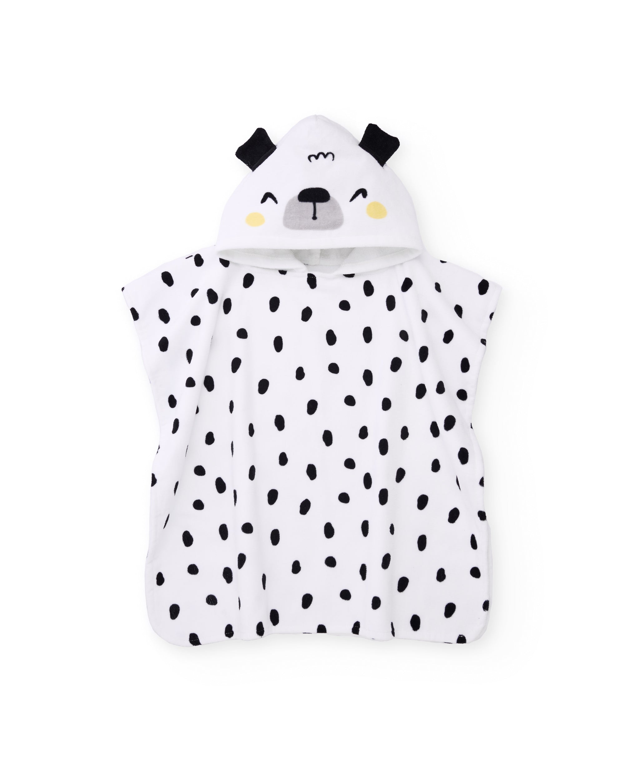 TucTuc Asciugamani poncho neonato bianco con orecchie