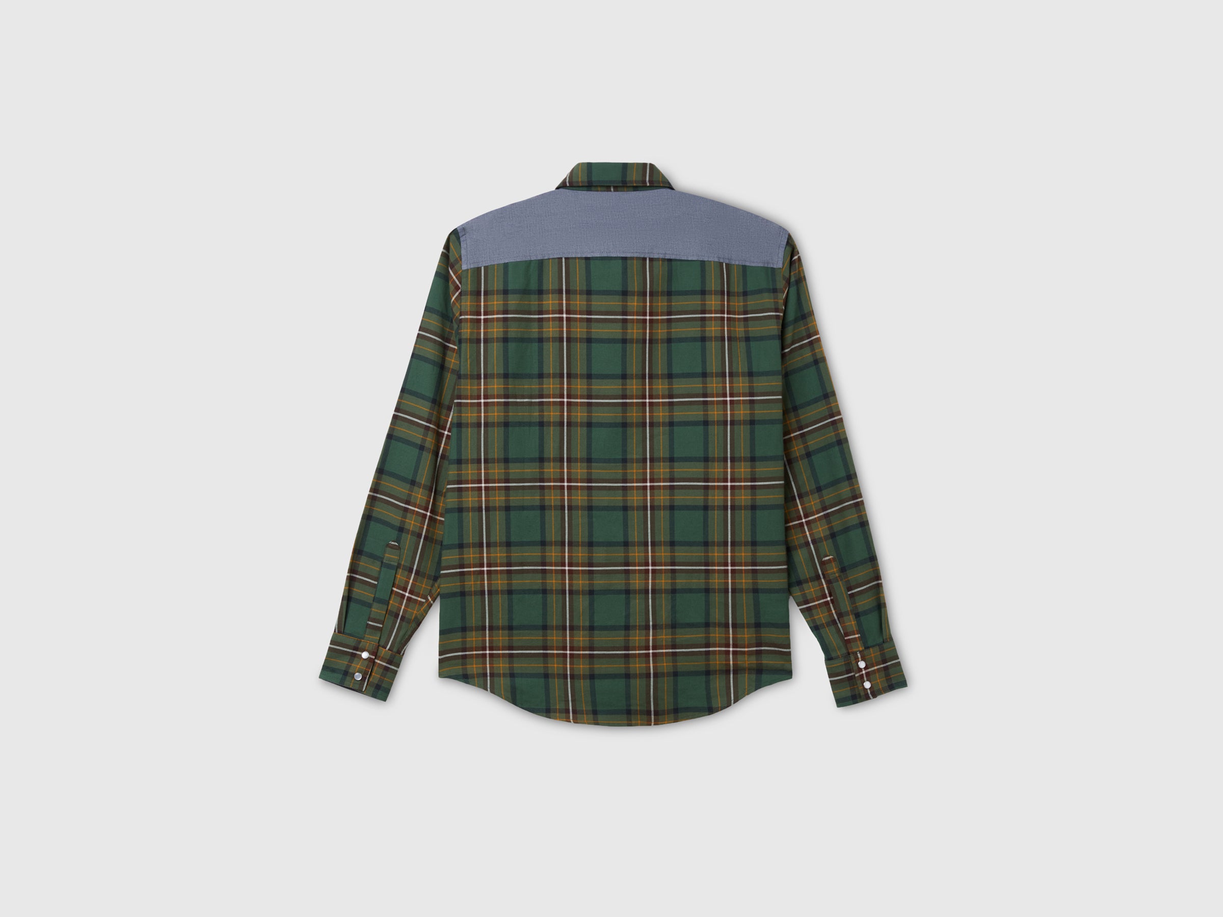 Benetton Shirts Camicia Flanella Quadri Western Cotone