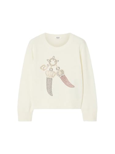 Liu Jo Maglia in Lana Jacquard con Strass Taglia L