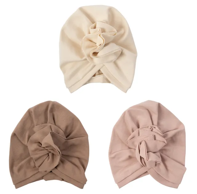 Woolly Organic Ruffle Turban Hat cappello bimba cotone bio