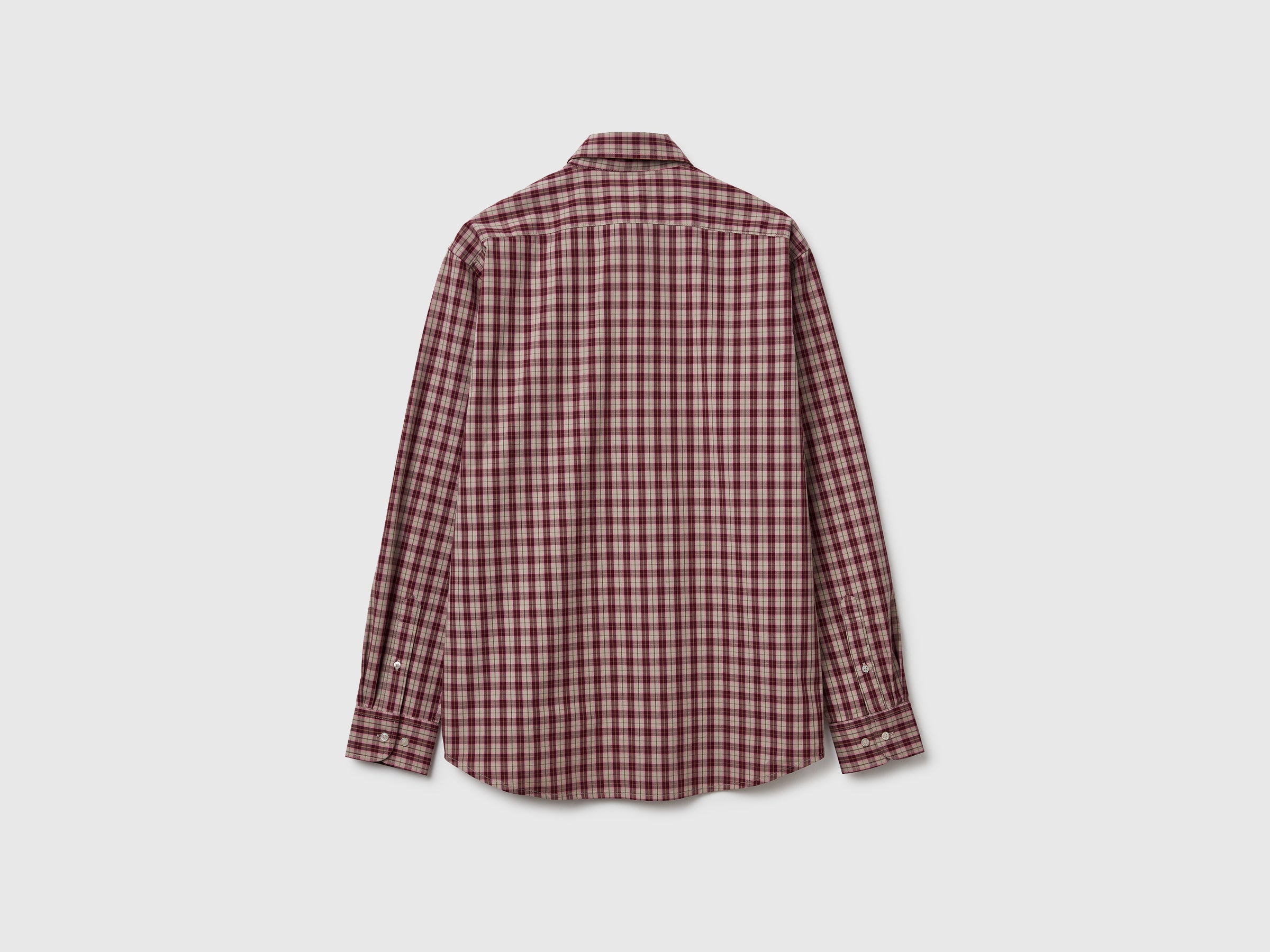 United Colors of Benetton Camicia quadri cotone manica lunga
