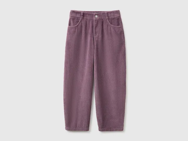 United Colors of Benetton Barrel Pantaloni Velluto Cotone