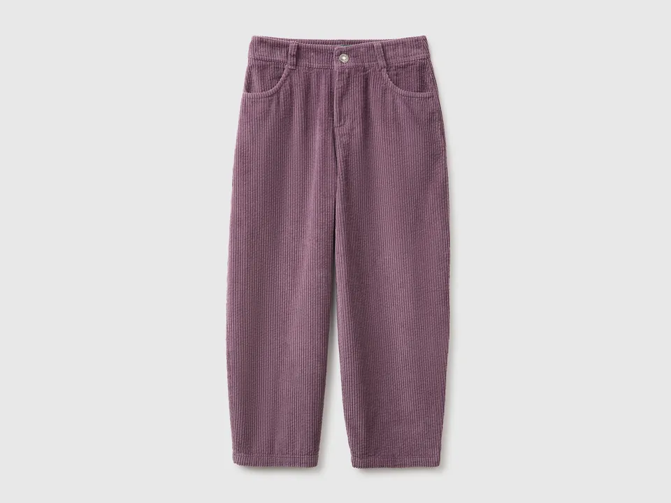 United Colors of Benetton Barrel Pantaloni Velluto Cotone