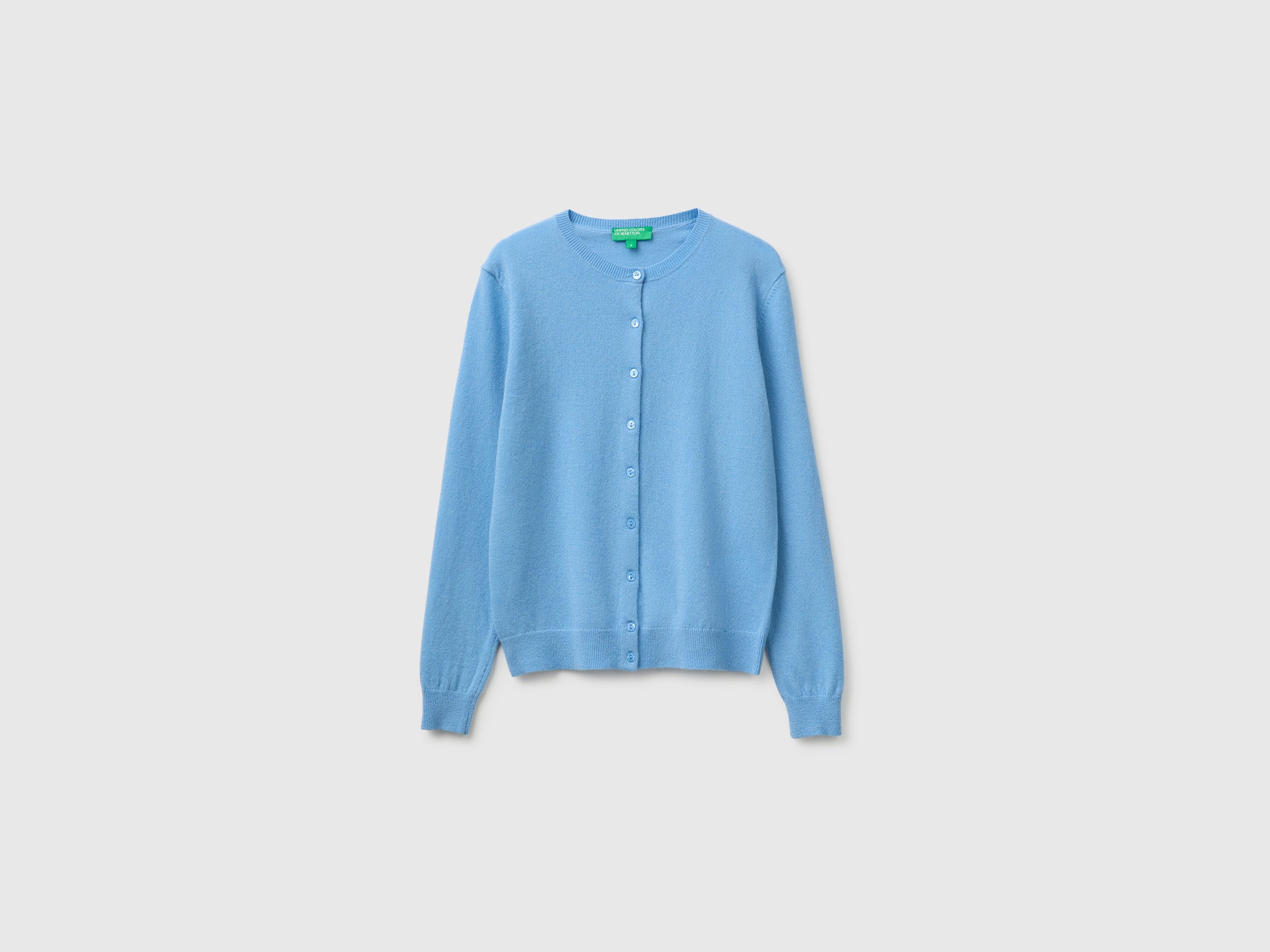 United Colors of Benetton cardigan merino azzurro M lana