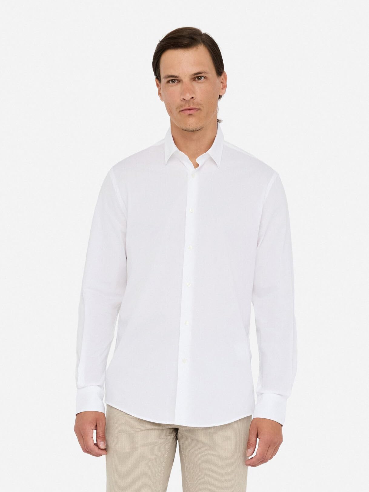 Liu Jo Camicia Slim Fit Bianca Taglia 38 Cotone